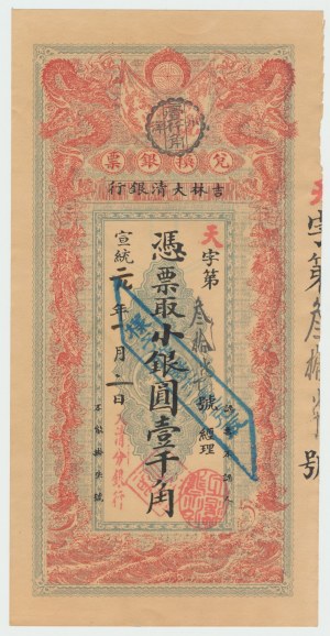 China, Set of 3 banknotes (reproductions)