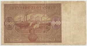 People's Republic of Poland, 1000 gold 1946 AA