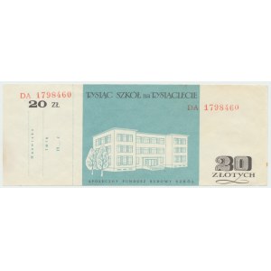 PRL, 1,000 Schools for the Millennium - 20 zloty brick