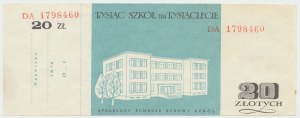 PRL, 1,000 Schools for the Millennium - 20 zloty brick