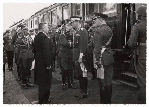 Second Republic, Photograph welcoming King Charles II of Romania 1937