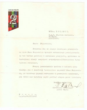PSZnZ, Note from 2nd Rifle Battalion 1942