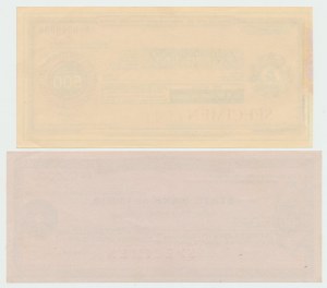 India, Set of two traveler's checks - SPECIMEN