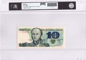 People's Republic of Poland, 10 gold 1982 G - GCN 69
