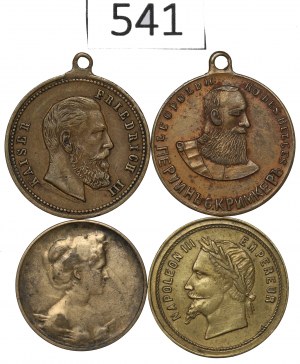 Europa, Zestaw medali