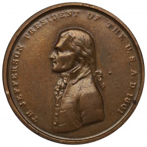 USA, Jefferson Indian Peace Medal 1801
