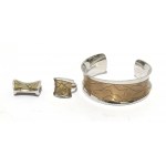 Franz Breuning silver and gold jewelry set
