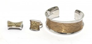 Franz Breuning silver and gold jewelry set