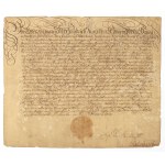 Letter from the office of King Augustus III of Saxony 1734
