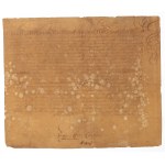 Letter from the office of King Augustus III of Saxony 1734