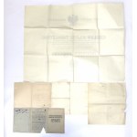 II RP, Set of documents by Lt. Czeslaw Tabaczynski