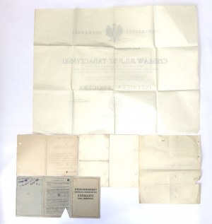II RP, Set of documents by Lt. Czeslaw Tabaczynski