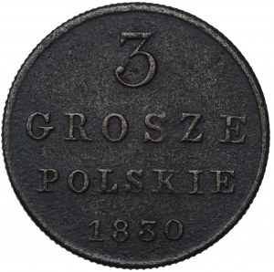Kingdom of Poland, Nicholas I, 3 groschen 1830