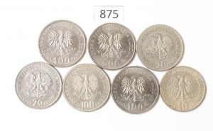 People's Republic of Poland, Set of 10-500 Gold 1968-89