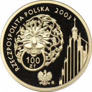 III RP, 100 zloty 2003 - 750th anniversary of the location of Poznań
