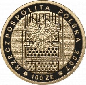 Third Republic, 100 PLN 2007 - 75 years of breaking the Enigma cipher