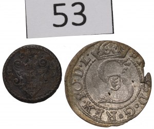 Stefan Batory, 1585 denarius and 1582 shekel set