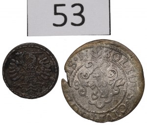 Stefan Batory, 1585 denarius and 1582 shekel set