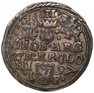 Sigismund III, 3 groschen 1597, Olcusia
