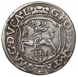 Sigismund II Augustus, 3 groschen 1562, Vilnius - L/L