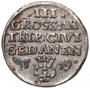 Sigismund I the Old, 3 groschen 1539, Danzig