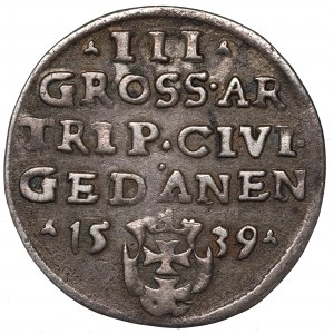 Sigismund I the Old, 3 groschen 1539, Danzig
