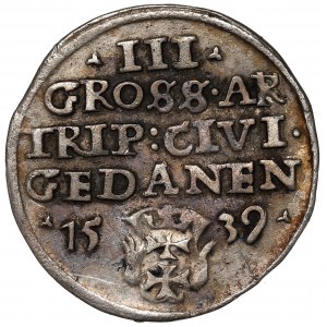Sigismund I the Old, 3 groschen 1539, Danzig