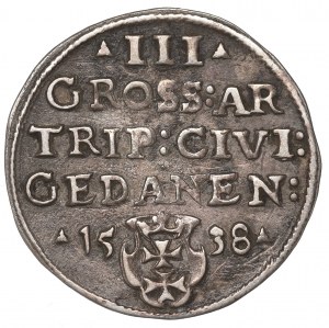 Sigismund I the Old, 3 groschen 1538, Danzig