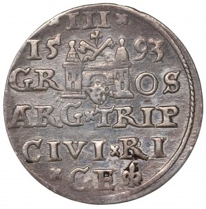 Sigismund III, 3 groschen 1593, Riga