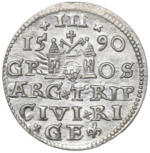 Sigismund III, 3 groschen 1595, Riga