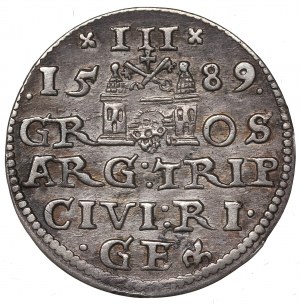 Sigismund III, 3 groschen 1589, Riga