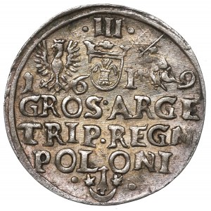 Sigismund III, 3 groschen 1619, Cracow