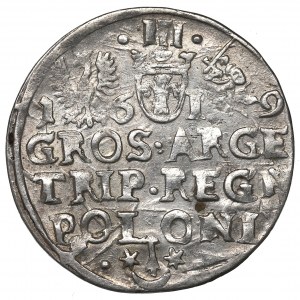 Sigismund III, 3 groschen 1619, Cracow