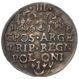 Sigismund III, 3 groschen 1618, Cracow