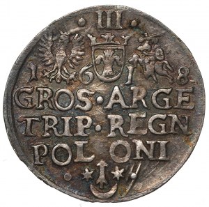Sigismund III, 3 groschen 1618, Cracow