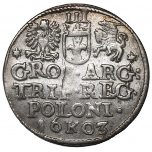Sigismund III, 3 groschen 1603, Cracow