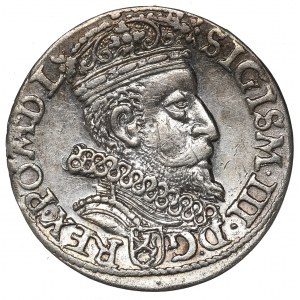 Zygmunt III Waza, Trojak 1602, Kraków - odwrócona 2