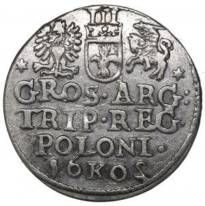 Sigismund III Vasa, Trojak 1602, Cracow - reversed 2