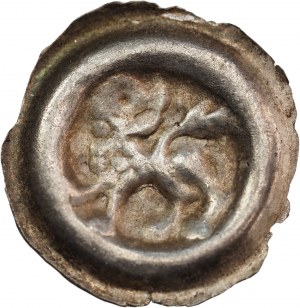 Unidentified district, 13th century bracteate, lion striding left - RARE