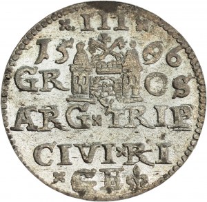 Sigismund III Vasa, Trojak 1596, Riga, date stamp 6/9 - RARE