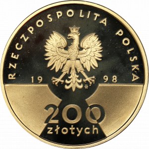 Third Republic, 200 zloty 1998 - 20th anniversary of the pontificate of John Paul II