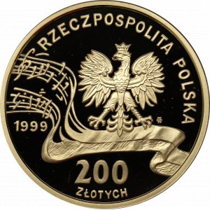 III RP, 200 złotych 1999 - 150. rocznica śmierci Fryderyka Chopina