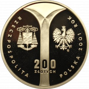 Third Republic, 200 zloty 2001 - 100th anniversary of Cardinal Stefan Wyszynski's birth