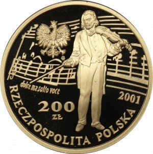 III RP, 200 zloty 2001 - Henryk Wieniawski