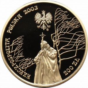 Third Republic, 200 zloty 2003 - 25th anniversary of the pontificate of John Paul II
