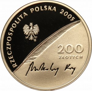 Third Republic, 200 zloty 2005 - 500th anniversary of the birth of Nicolaus Rej.