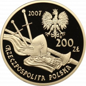 III RP, 200 zl 2007 - Heavy Armored Knight of the 15th Century.