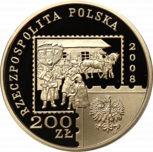 Third Republic, 200 zloty 2008 - 450 years of the Polish Postal Service