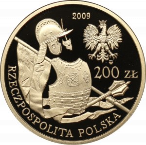 III RP, 200 gold 2009 - Hussar of the 17th century.