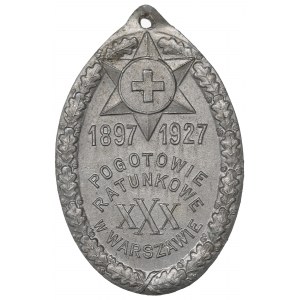 II RP, Medalik 30 lat Pogotowia Ratunkowego w Warszawie 1927